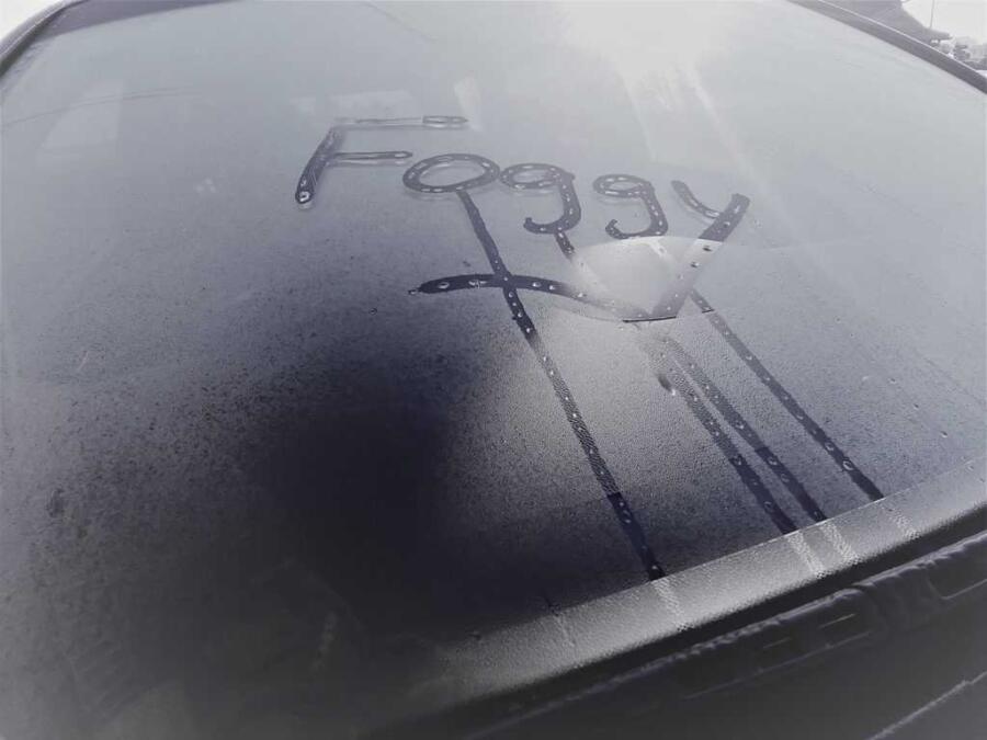 Car windows fogged up