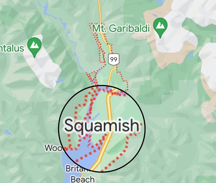 Squamish map