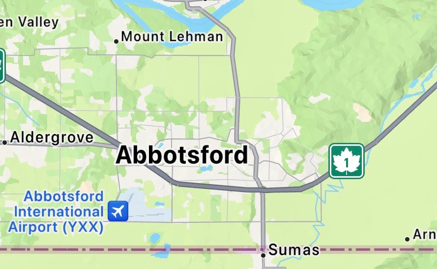 Abbotsford Map