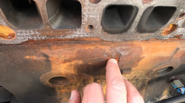 Junk car removal for cars with cracked engine blocks